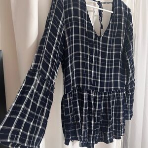 Maurice’s babydoll top with bell sleeves